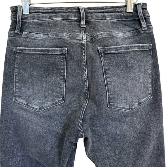 NWT Frame Le One Skinny Crop Jeans In Hughes Black Mid Rise Size 2 (29-34) - Picture 7 of 16